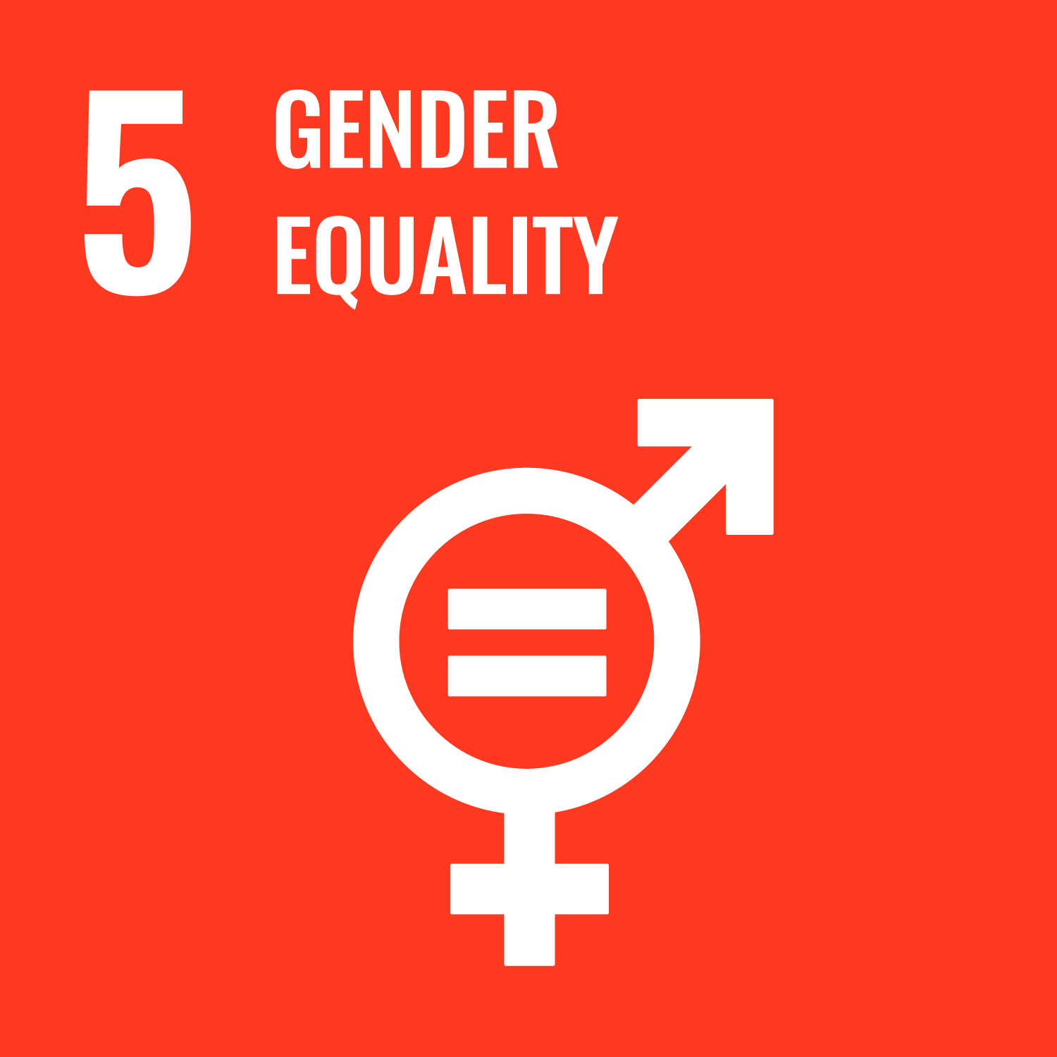 SDG 5 Gender Equality Graphic